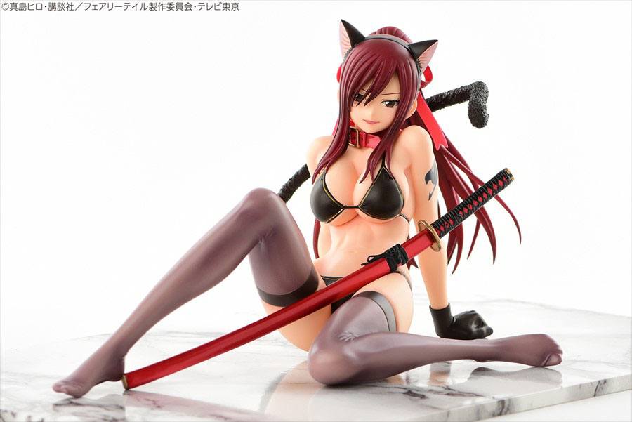 Estatua Erza Scarlet Black Cat Gravure