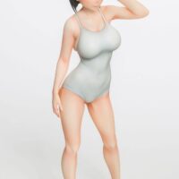 Estatua Suguha Kirigaya White Swimsuit