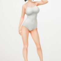 Estatua Suguha Kirigaya White Swimsuit