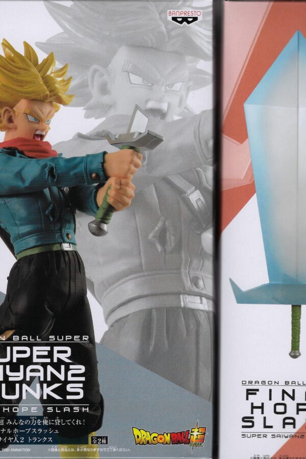 Pack 2 figuras Super Saiyan 2 Trunks y Blade of Hope Final