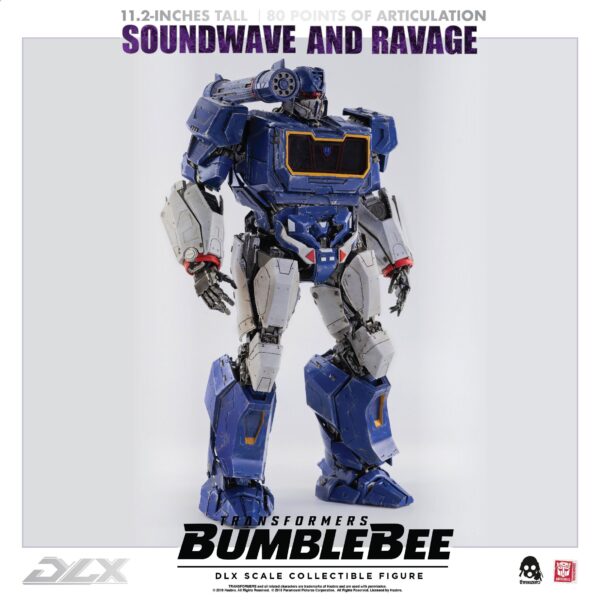 Figura Transformers Bumblebee Soundwave y Ravage