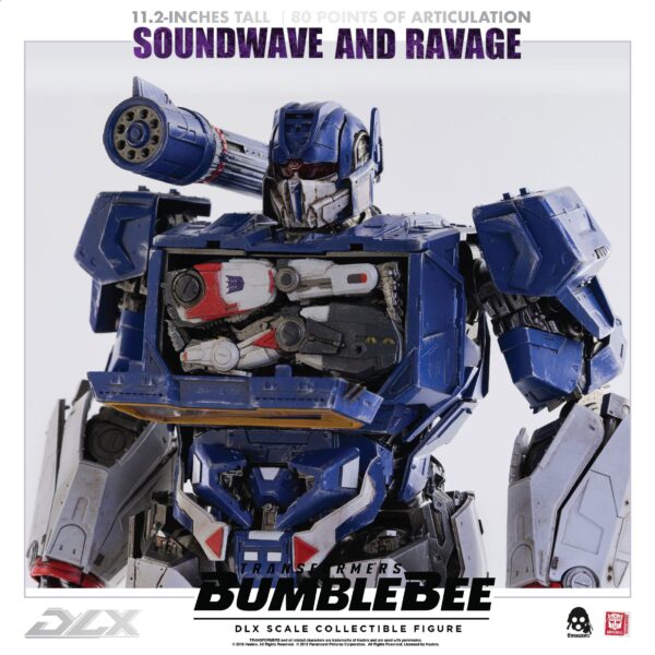 Figura Transformers Bumblebee Soundwave y Ravage