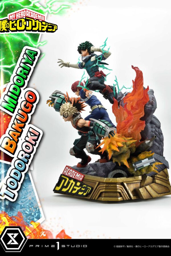 Estatua Midoriya - Bakugo - Todoroki