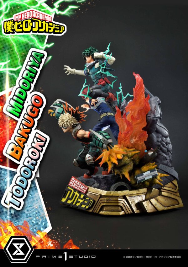 Estatua Midoriya - Bakugo - Todoroki