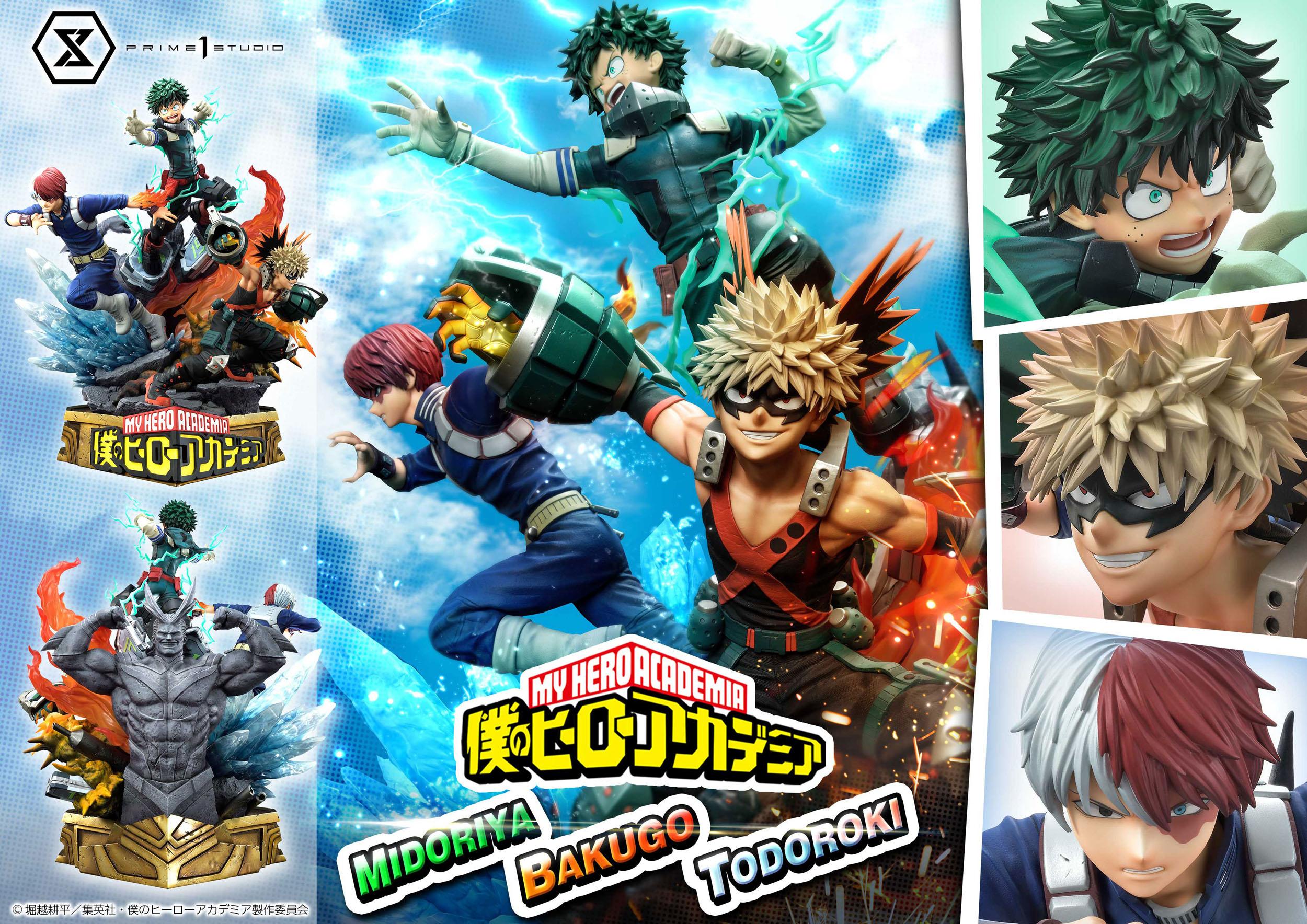 Estatua Midoriya - Bakugo - Todoroki