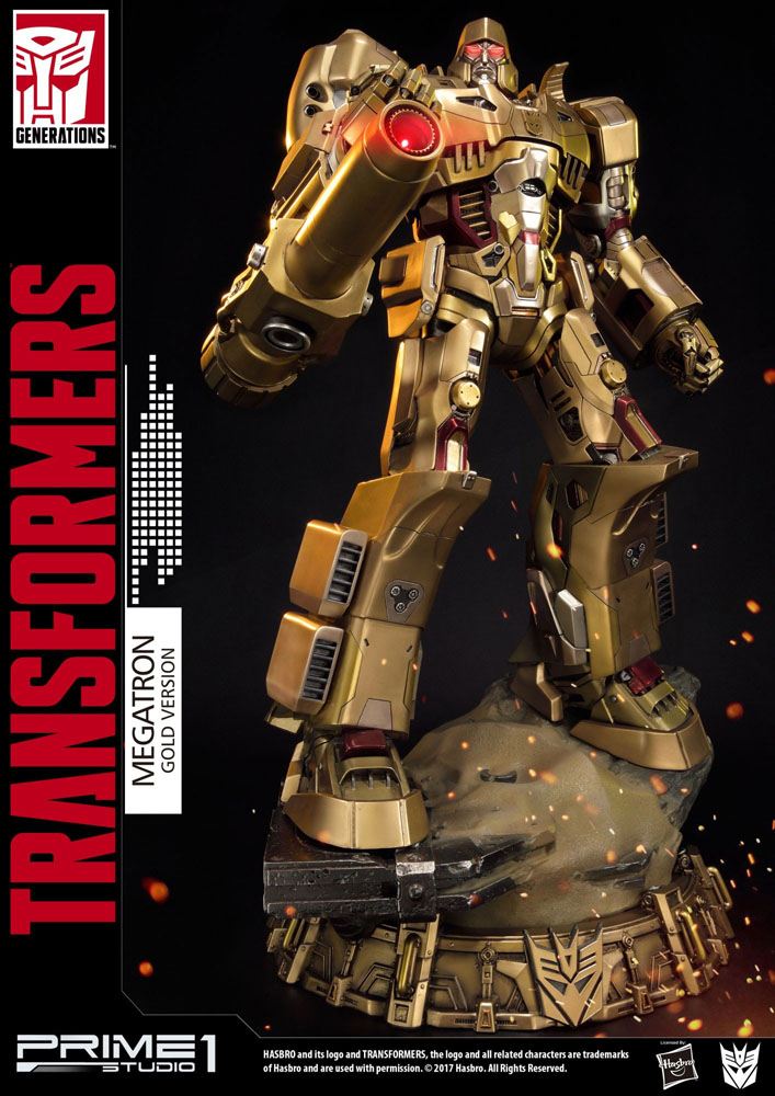 Estatua Megatron Gold Version