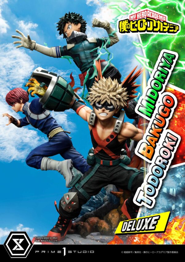 Estatua Midoriya - Bakugo - Todoroki Deluxe Bonus