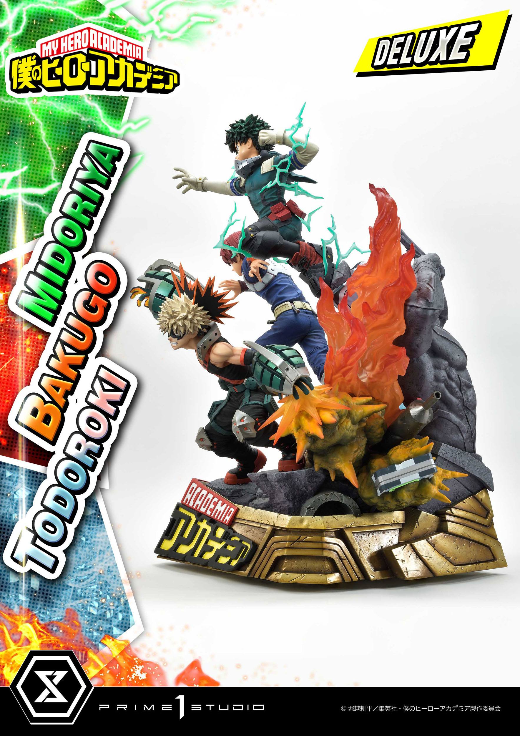 Estatua Midoriya - Bakugo - Todoroki Deluxe Bonus