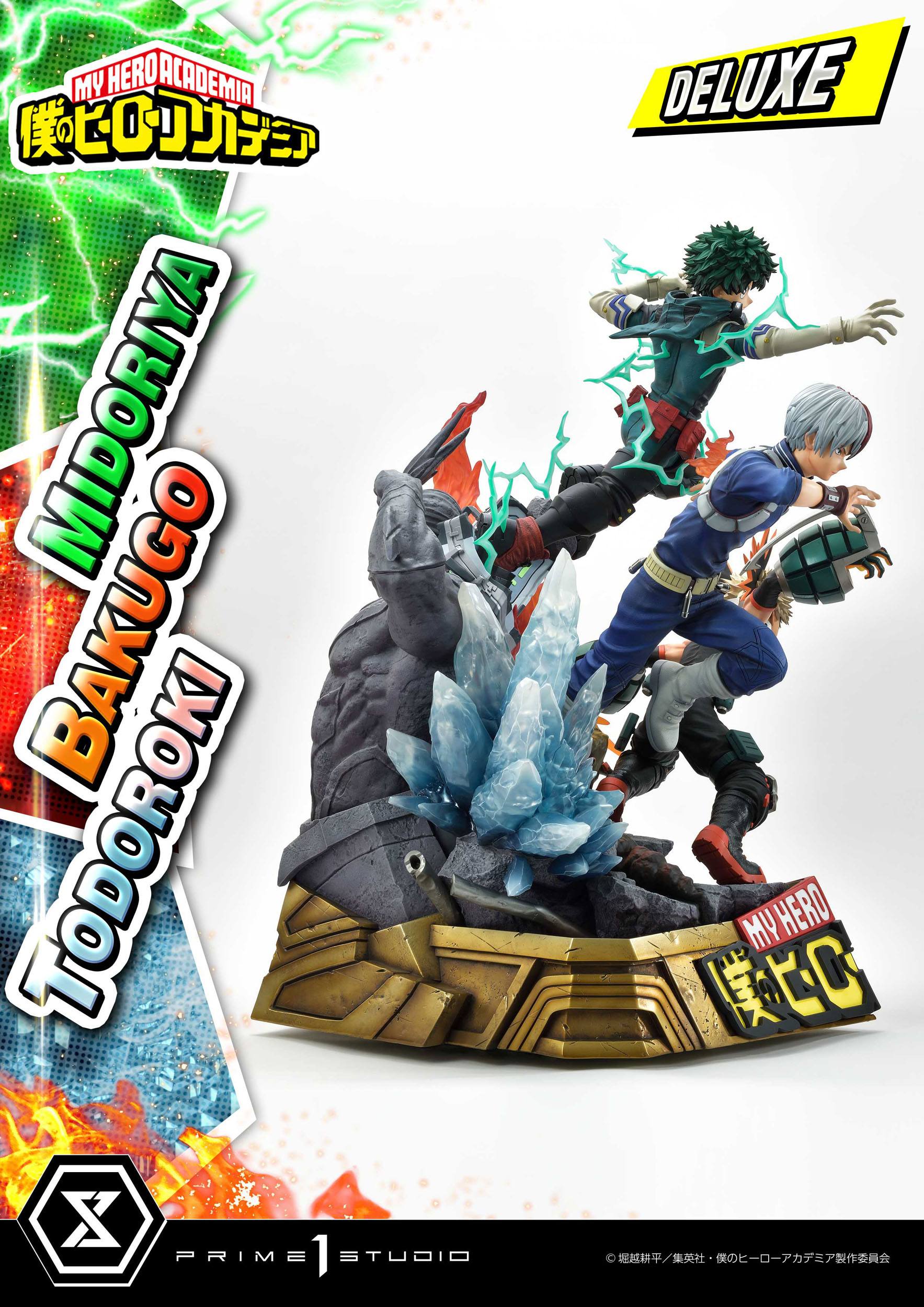 Estatua Midoriya - Bakugo - Todoroki Deluxe Bonus