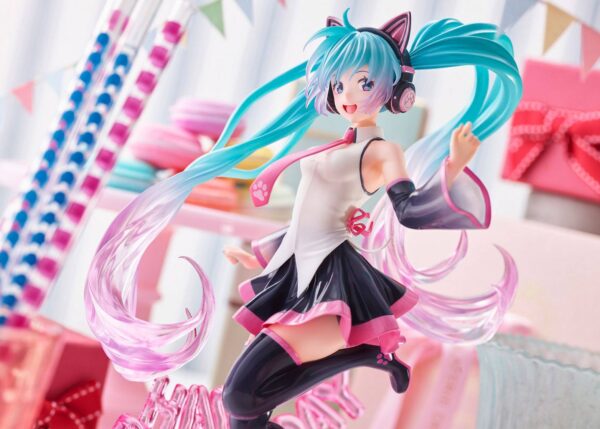 Estatua Miku Birthday 2021 Happy Cat