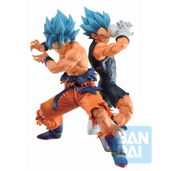 Estatuas SSGSS Son Goku y SSGSS Vegeta