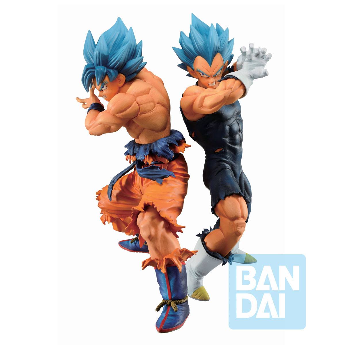 Estatuas SSGSS Son Goku y SSGSS Vegeta