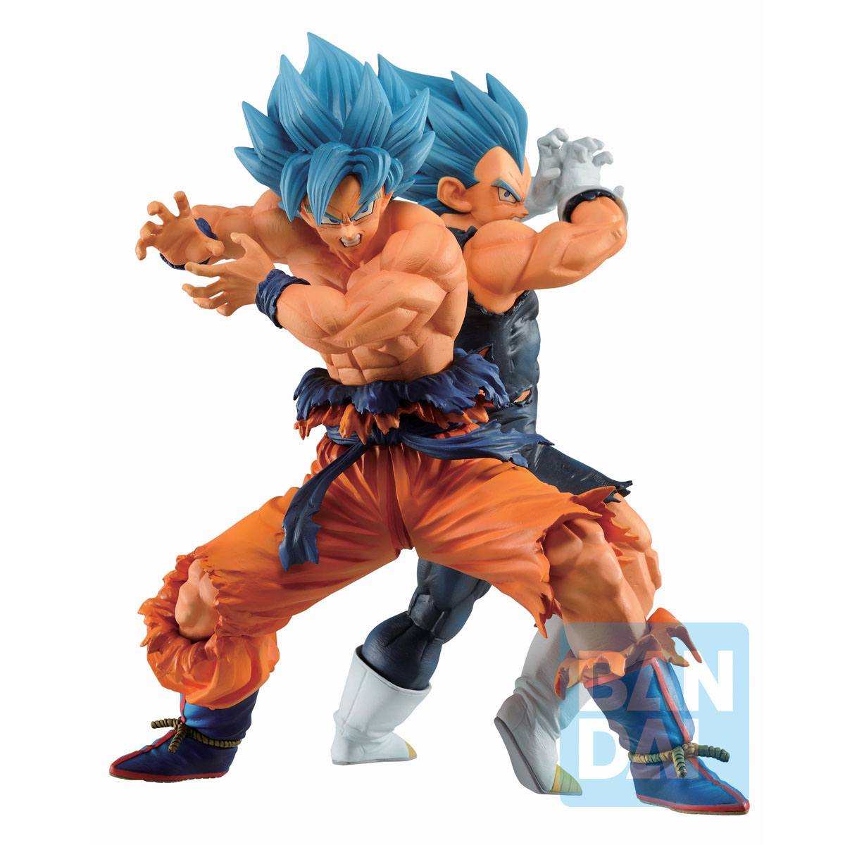 Estatuas SSGSS Son Goku y SSGSS Vegeta