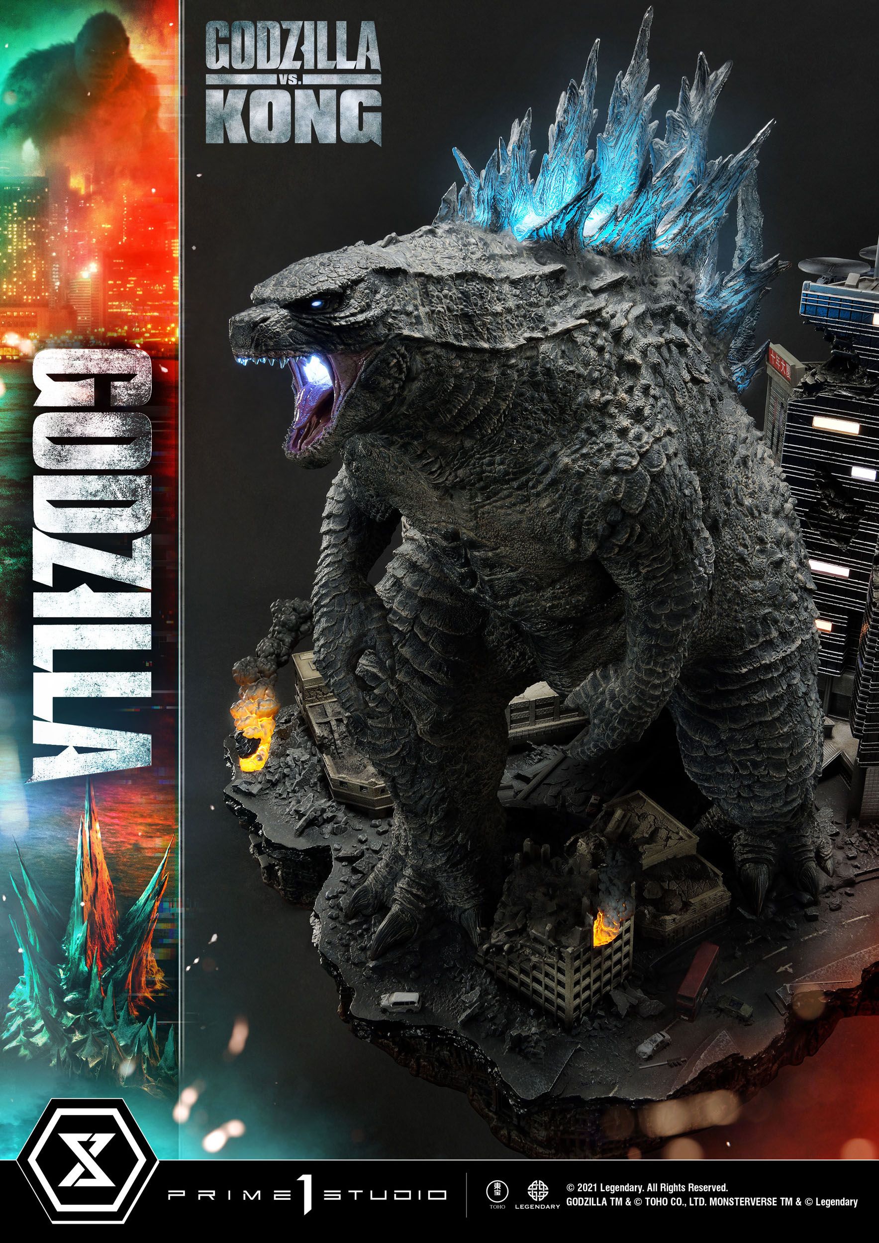 Estatua Godzilla vs Kong Final Battle