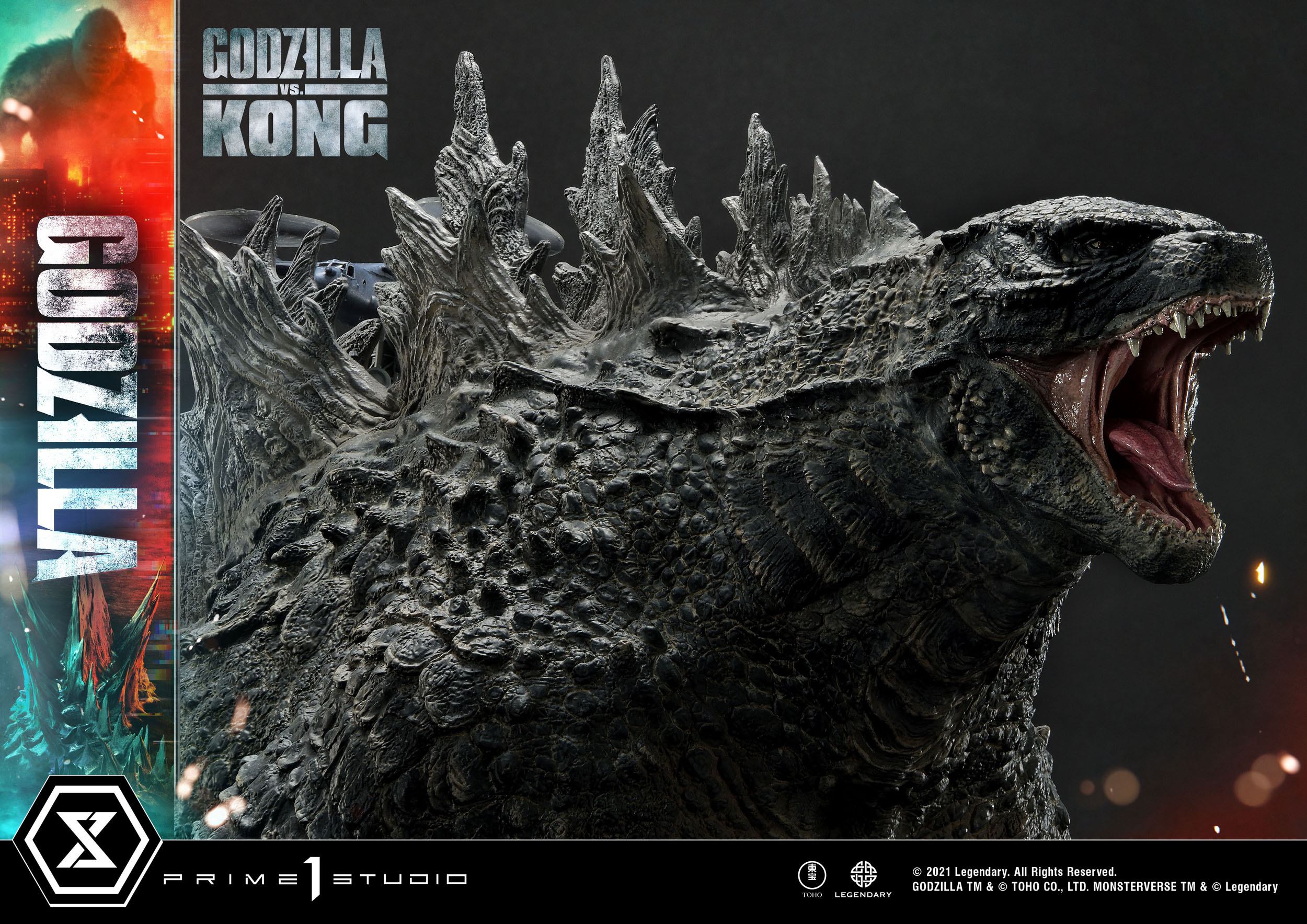 Estatua Godzilla vs Kong Final Battle