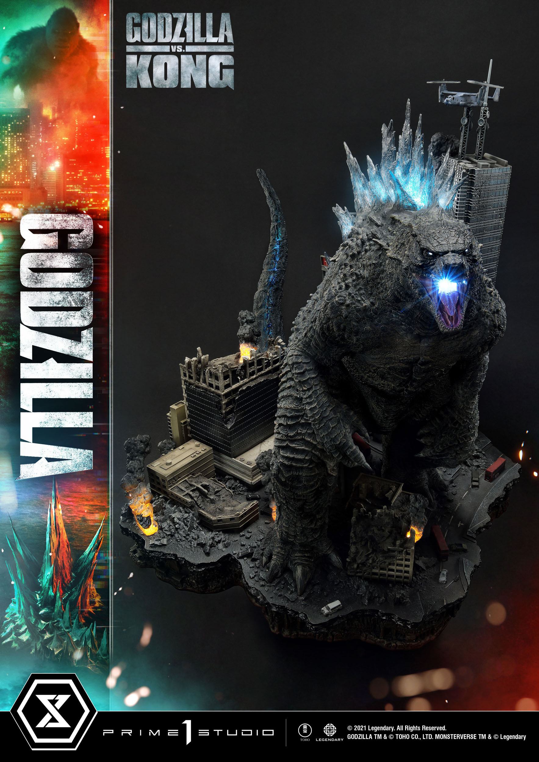 Estatua Godzilla vs Kong Final Battle