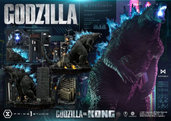 Estatua Godzilla vs Kong Final Battle