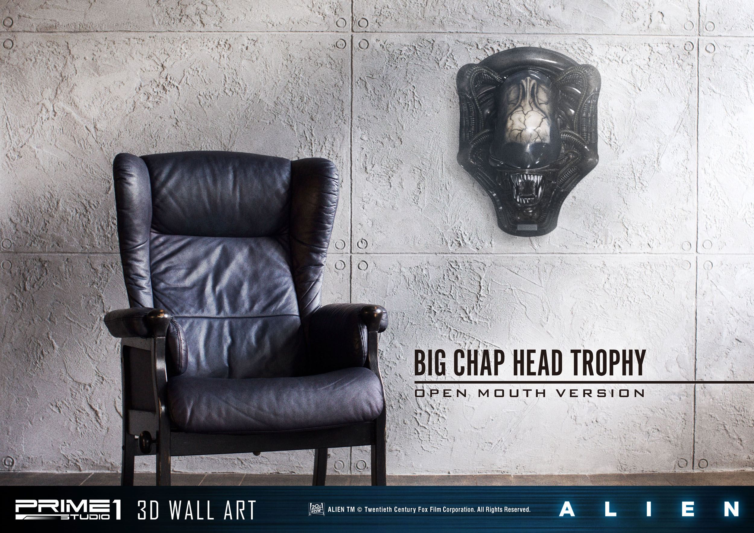 Decoracion Alien Head Trophy Open Mouth