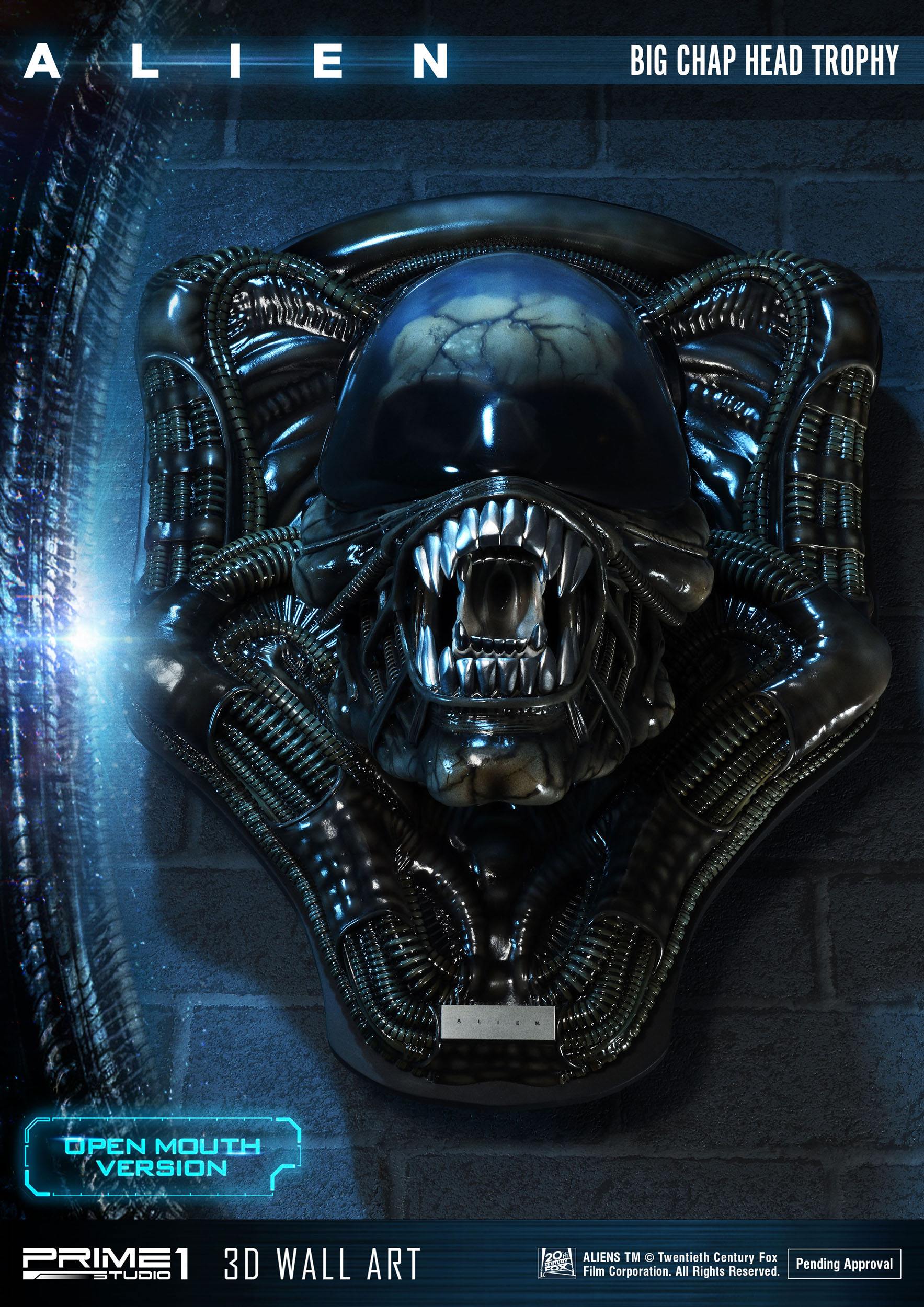 Decoracion Alien Head Trophy Open Mouth