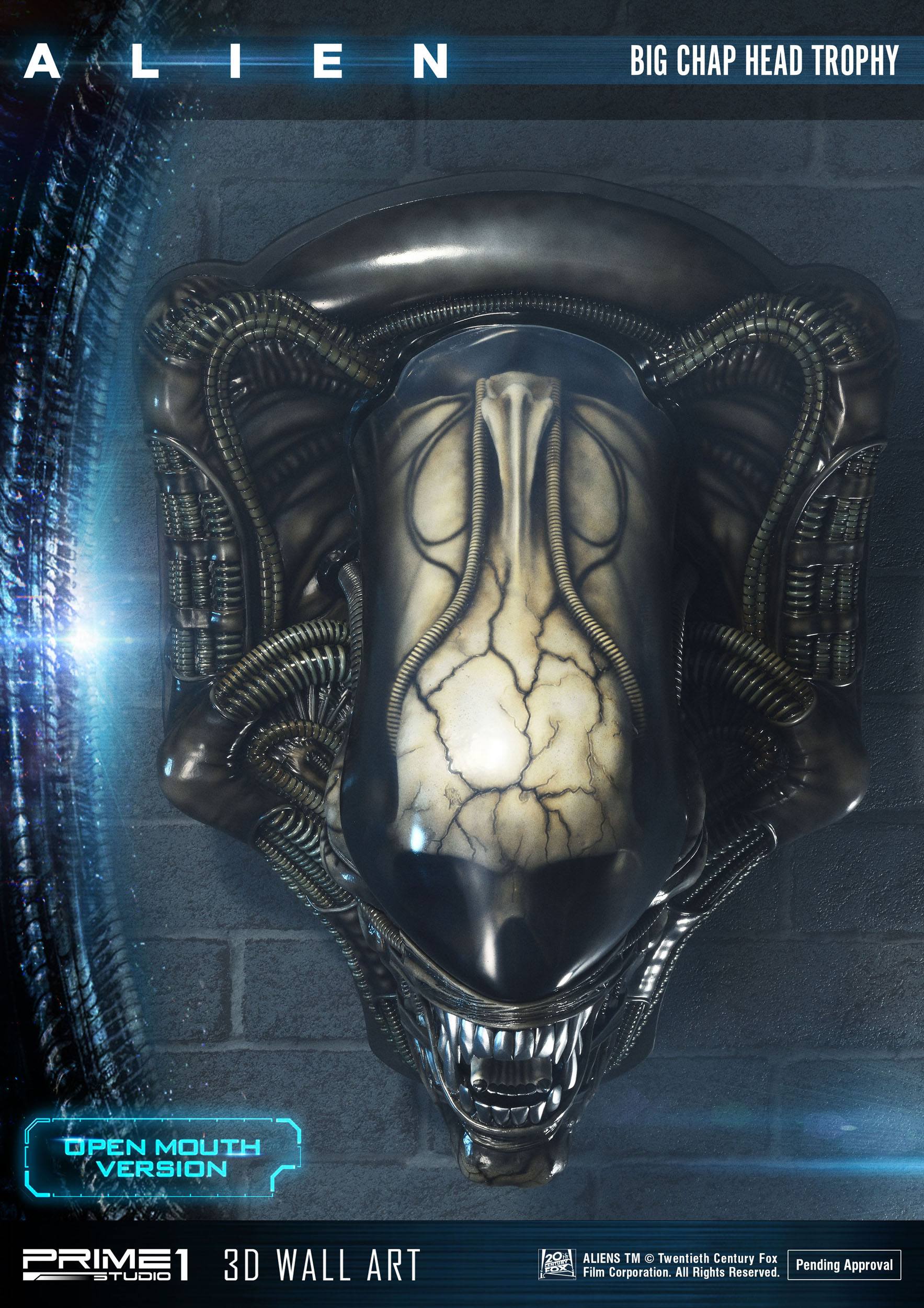 Decoracion Alien Head Trophy Open Mouth