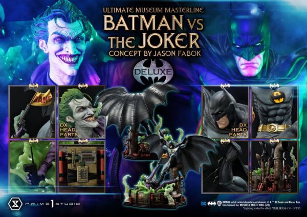 Estatua Batman vs The Joker Deluxe Bonus