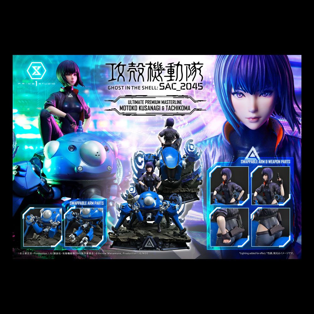 Estatua Kusanagi and Tachikoma Bonus Version