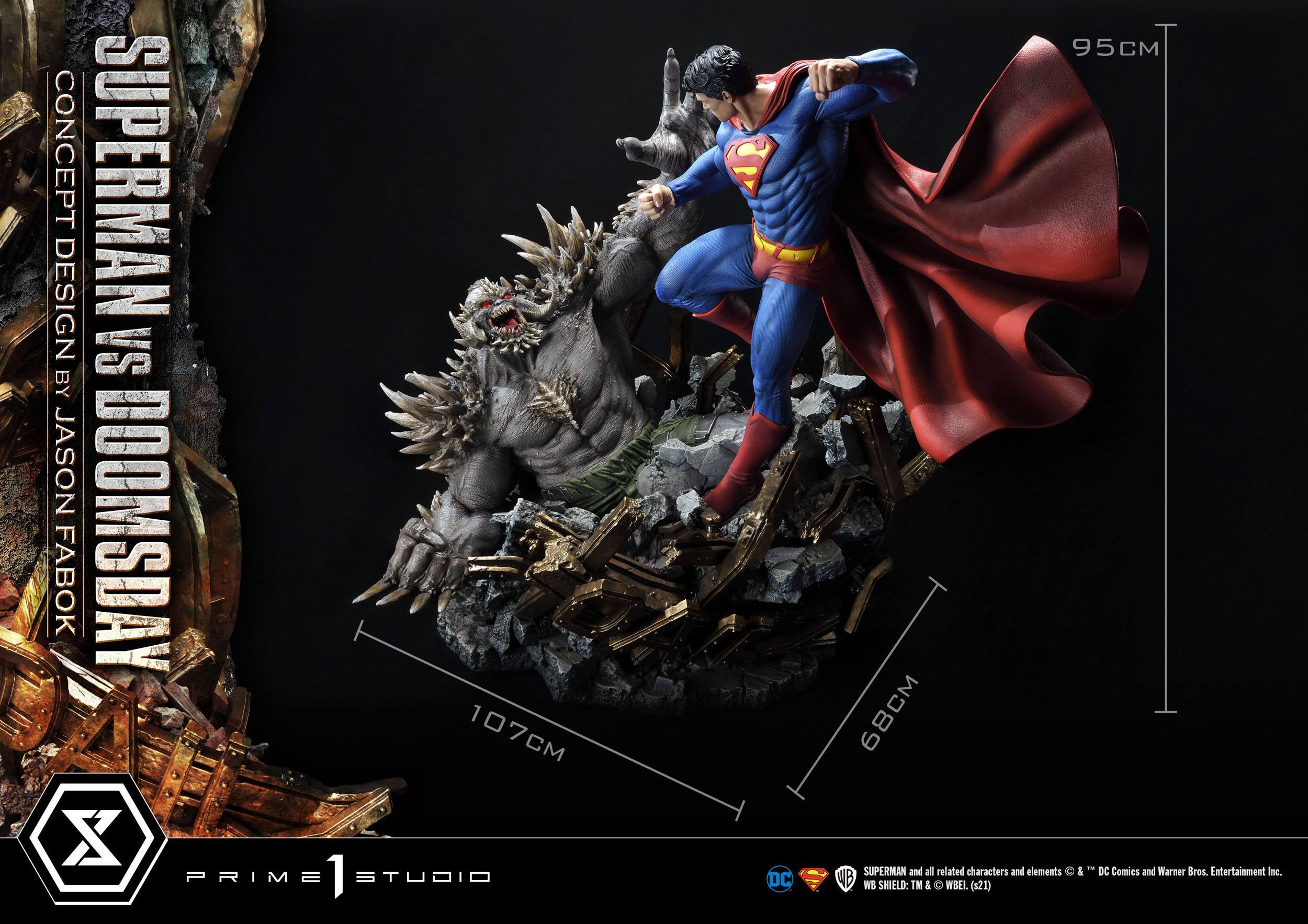 Estatua Superman Vs Doomsday