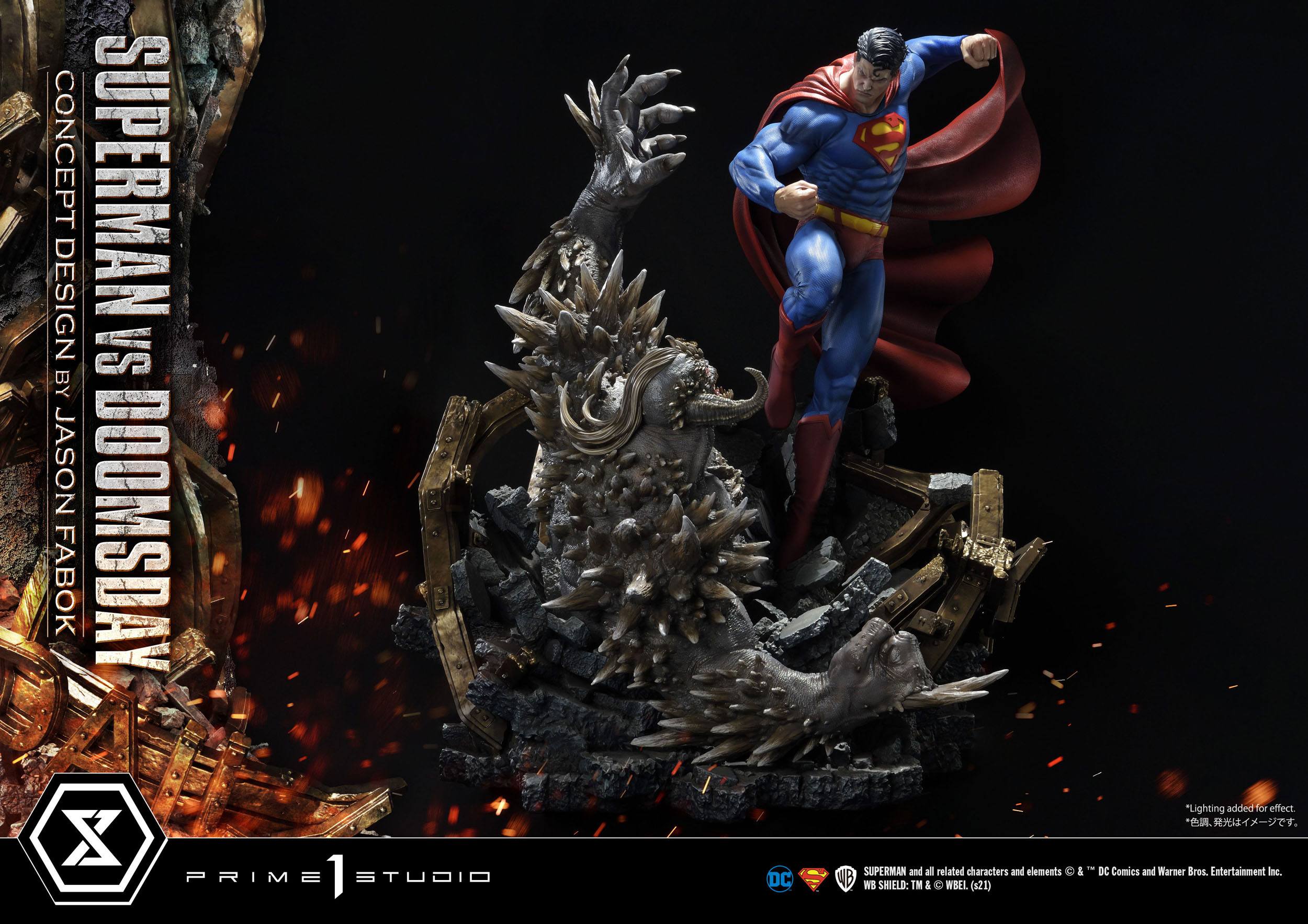 Estatua Superman Vs Doomsday