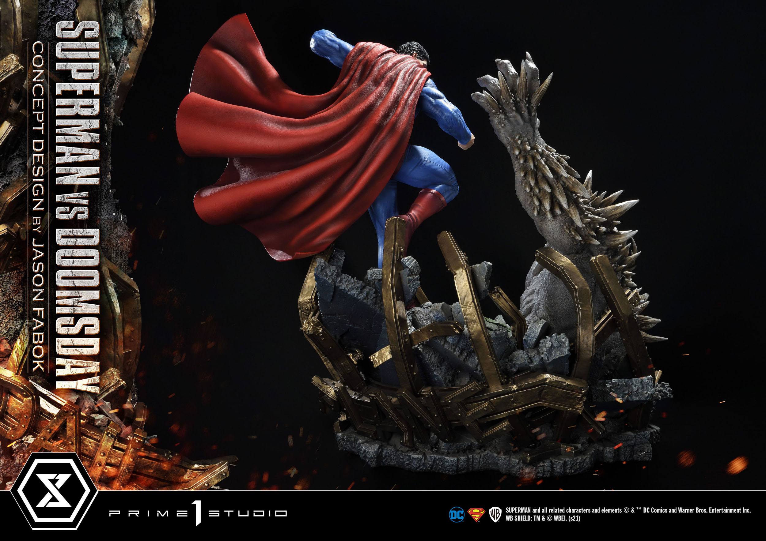 Estatua Superman Vs Doomsday