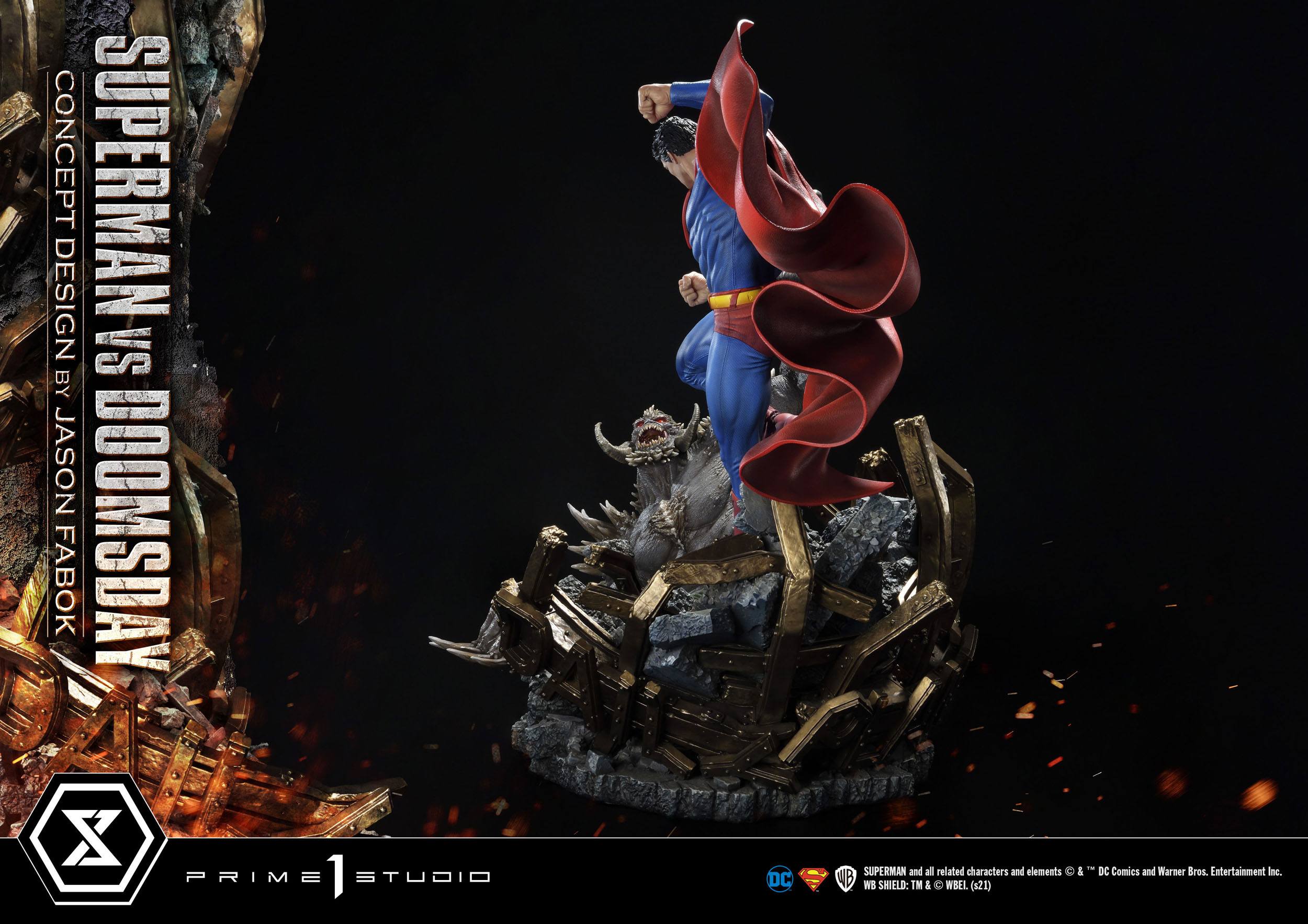 Estatua Superman Vs Doomsday