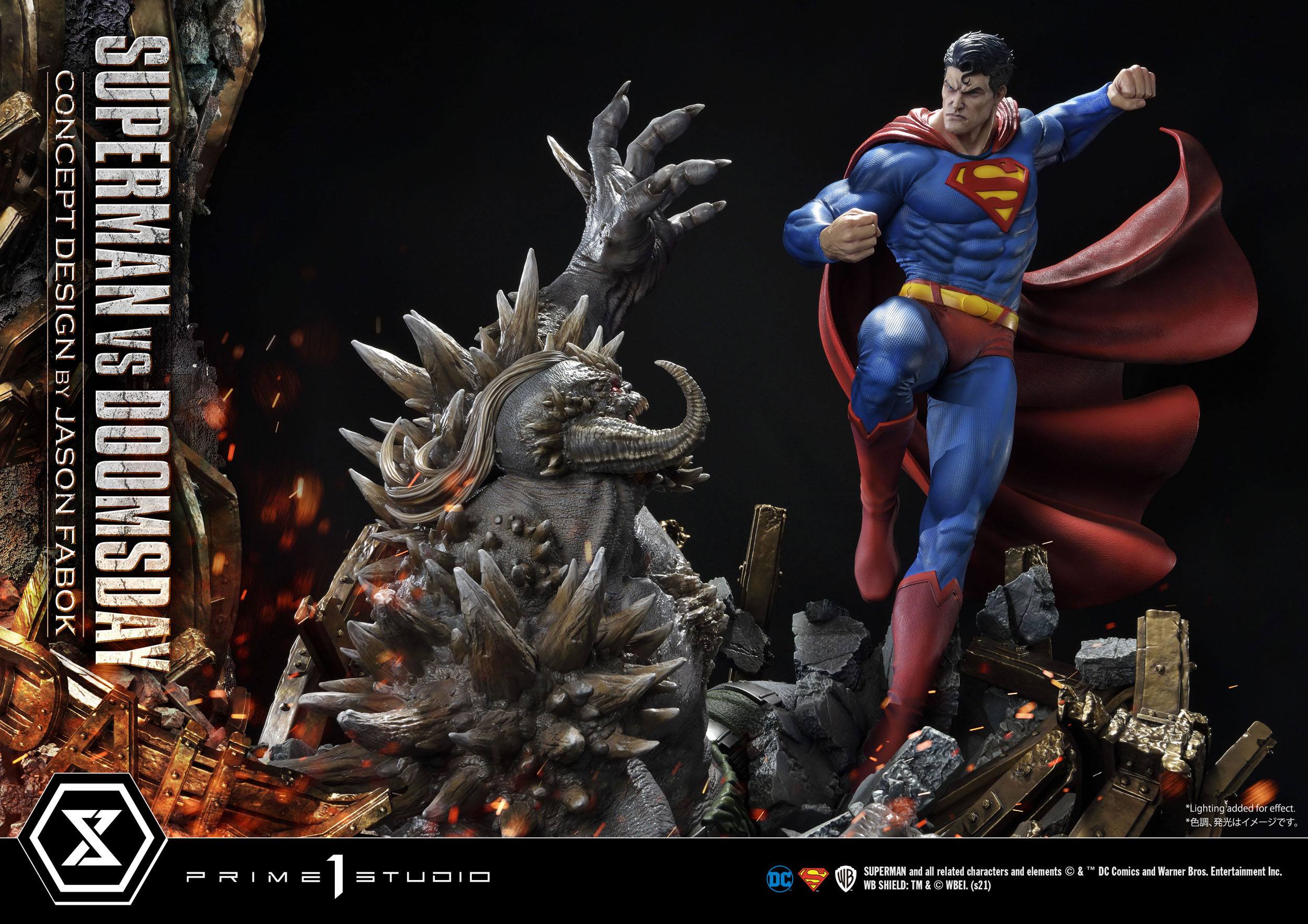 Estatua Superman Vs Doomsday