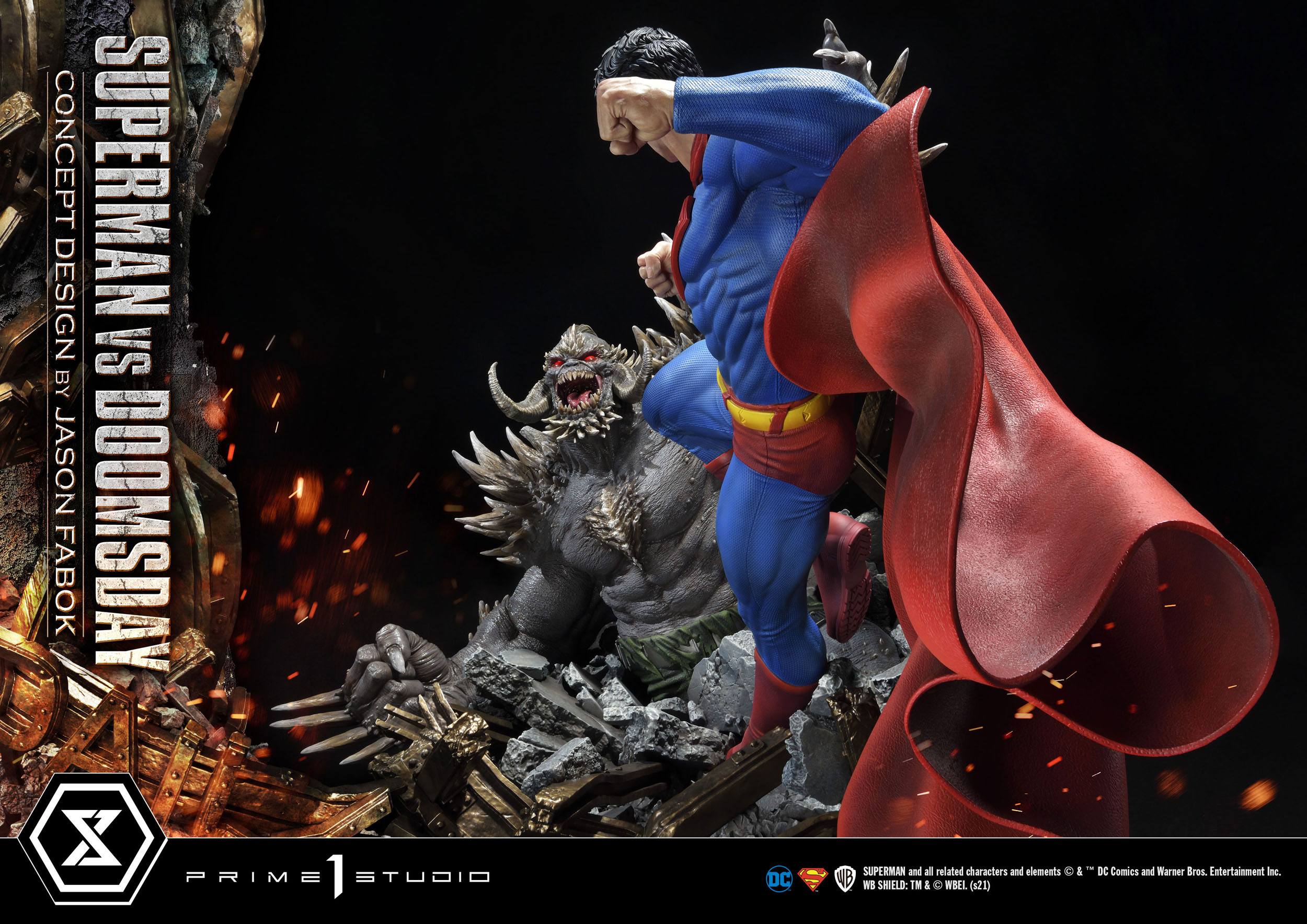 Estatua Superman Vs Doomsday