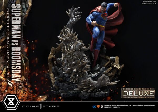 Estatua Superman Vs Doomsday Deluxe Bonus