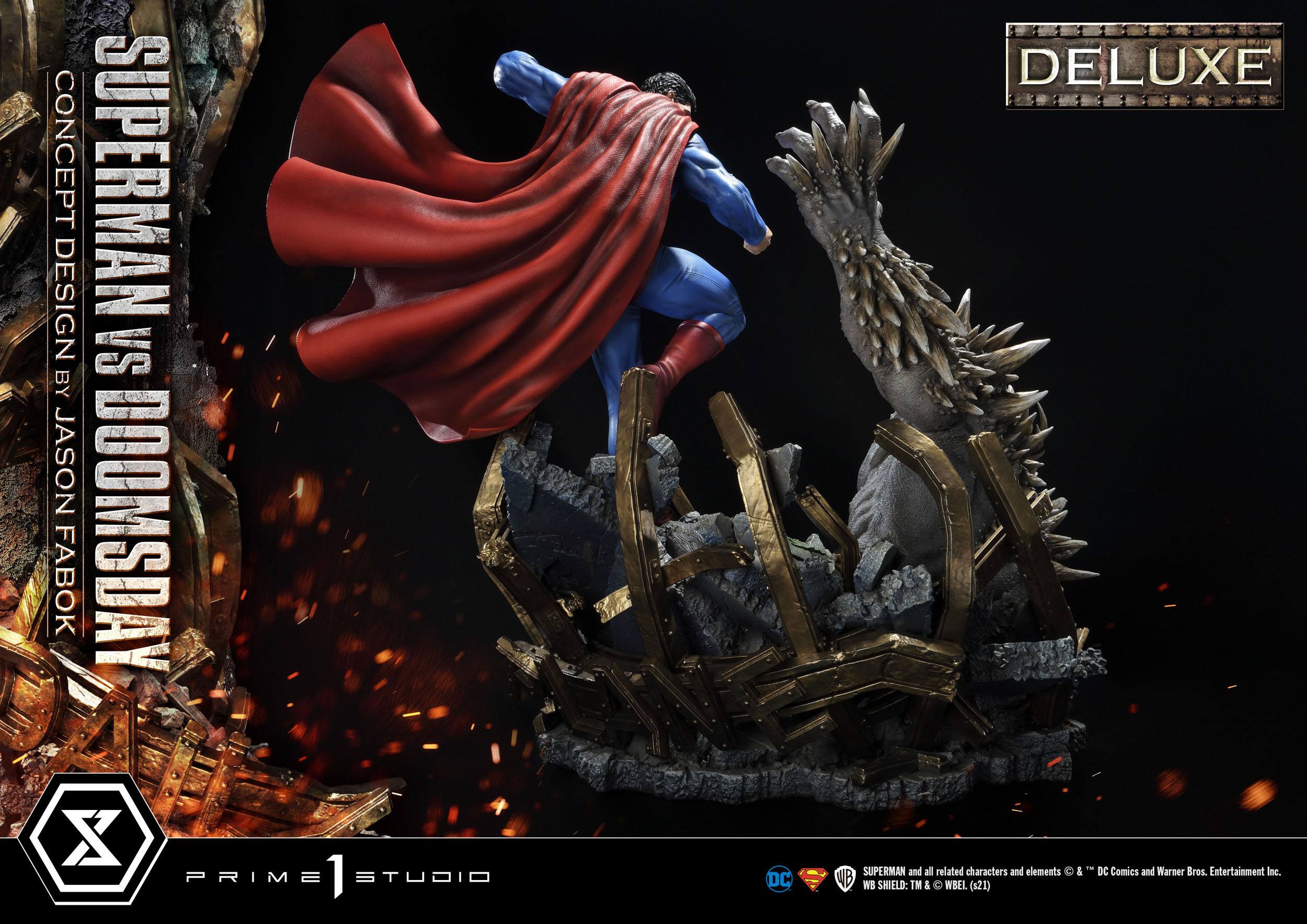 Estatua Superman Vs Doomsday Deluxe Bonus