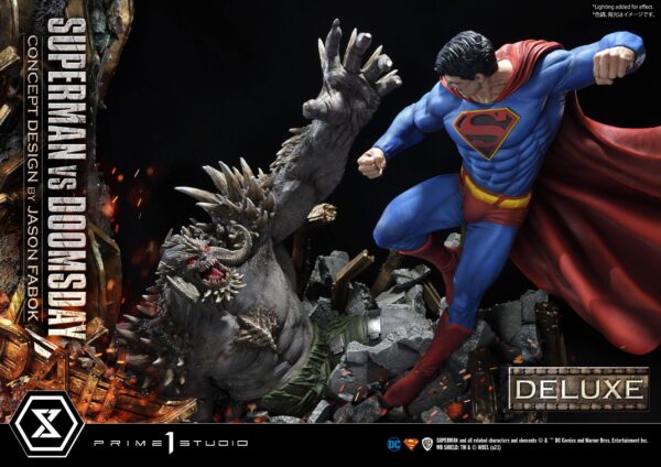 Estatua Superman Vs Doomsday Deluxe Bonus