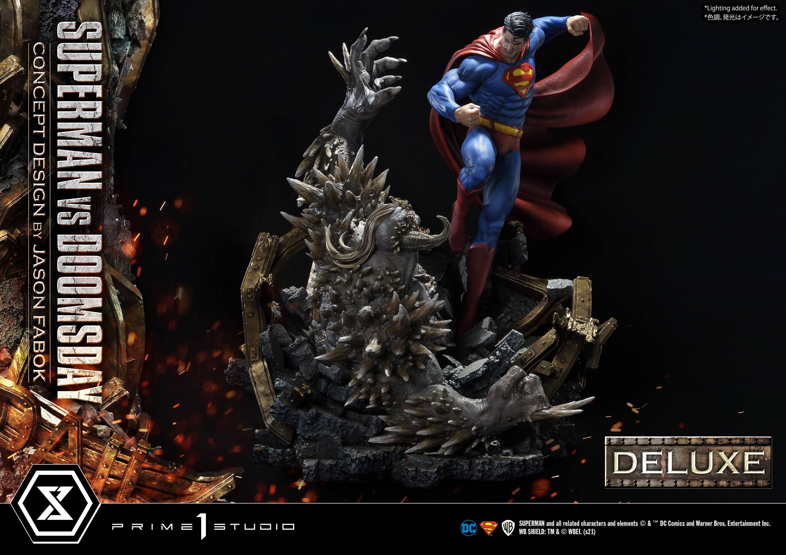 Estatua Superman Vs Doomsday Deluxe Bonus