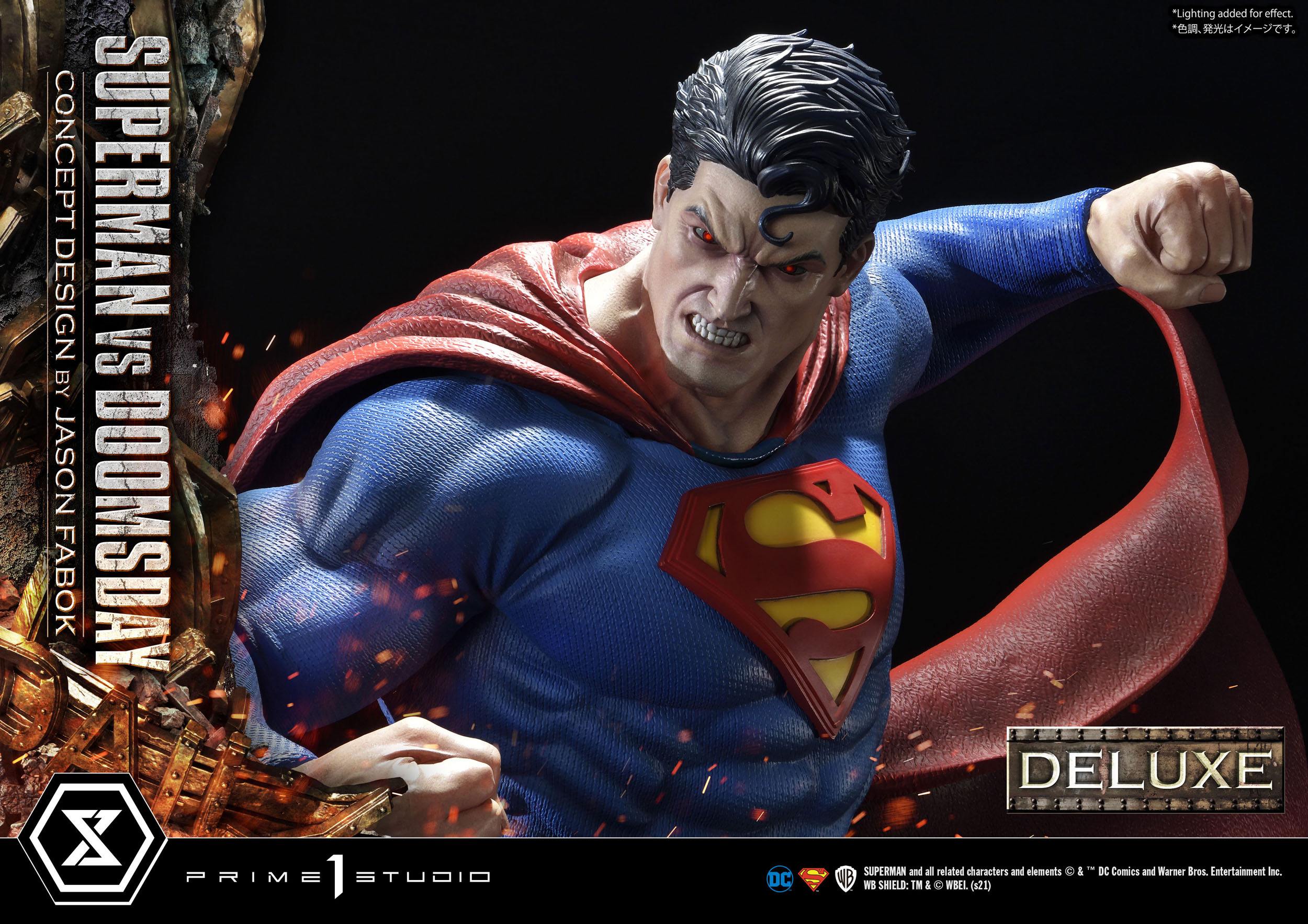 Estatua Superman Vs Doomsday Deluxe Bonus