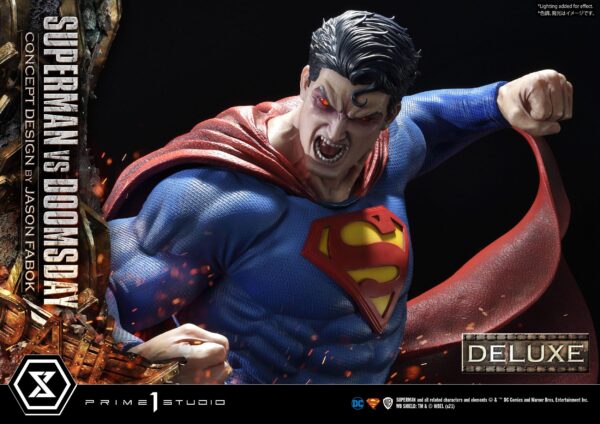 Estatua Superman Vs Doomsday Deluxe Bonus