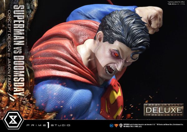 Estatua Superman Vs Doomsday Deluxe Bonus