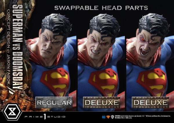 Estatua Superman Vs Doomsday Deluxe Bonus