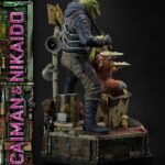 Estatua Caiman y Nikaido Dorohedoro