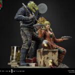 Estatua Caiman y Nikaido Dorohedoro