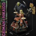 Estatua Caiman y Nikaido Dorohedoro