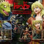 Estatua Caiman y Nikaido Dorohedoro