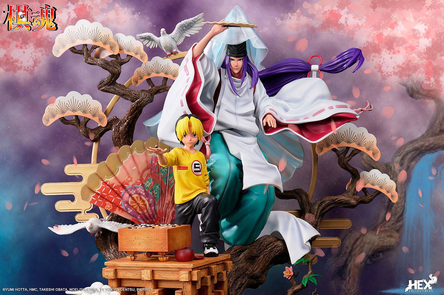 Estatua Shindou Hikaru y Fujiwara