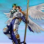 Estatua Angemon y Takaishi Takeru