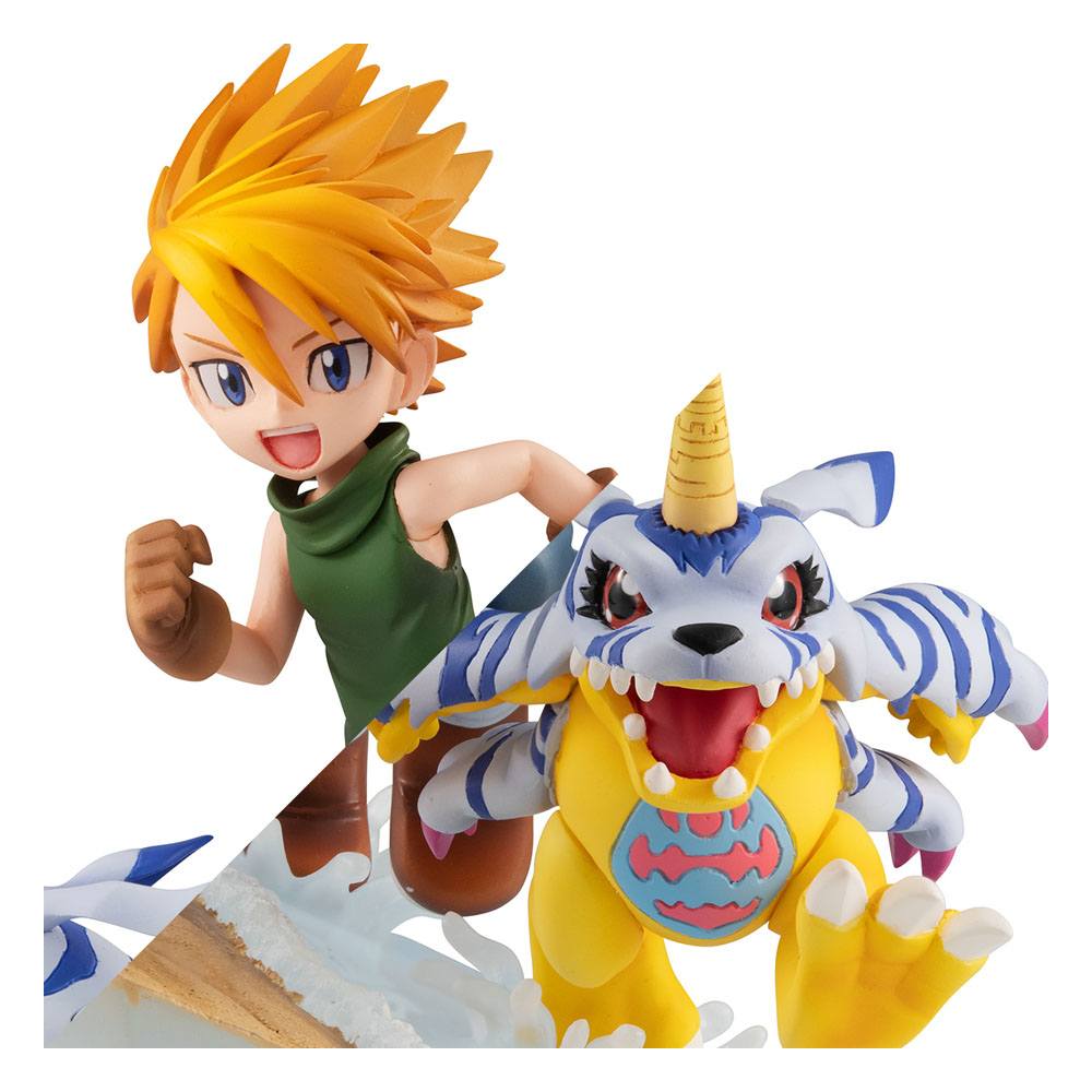 Estatua Yamato Ishida y Gabumon