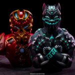 Busto Designer Collectible Black Panther