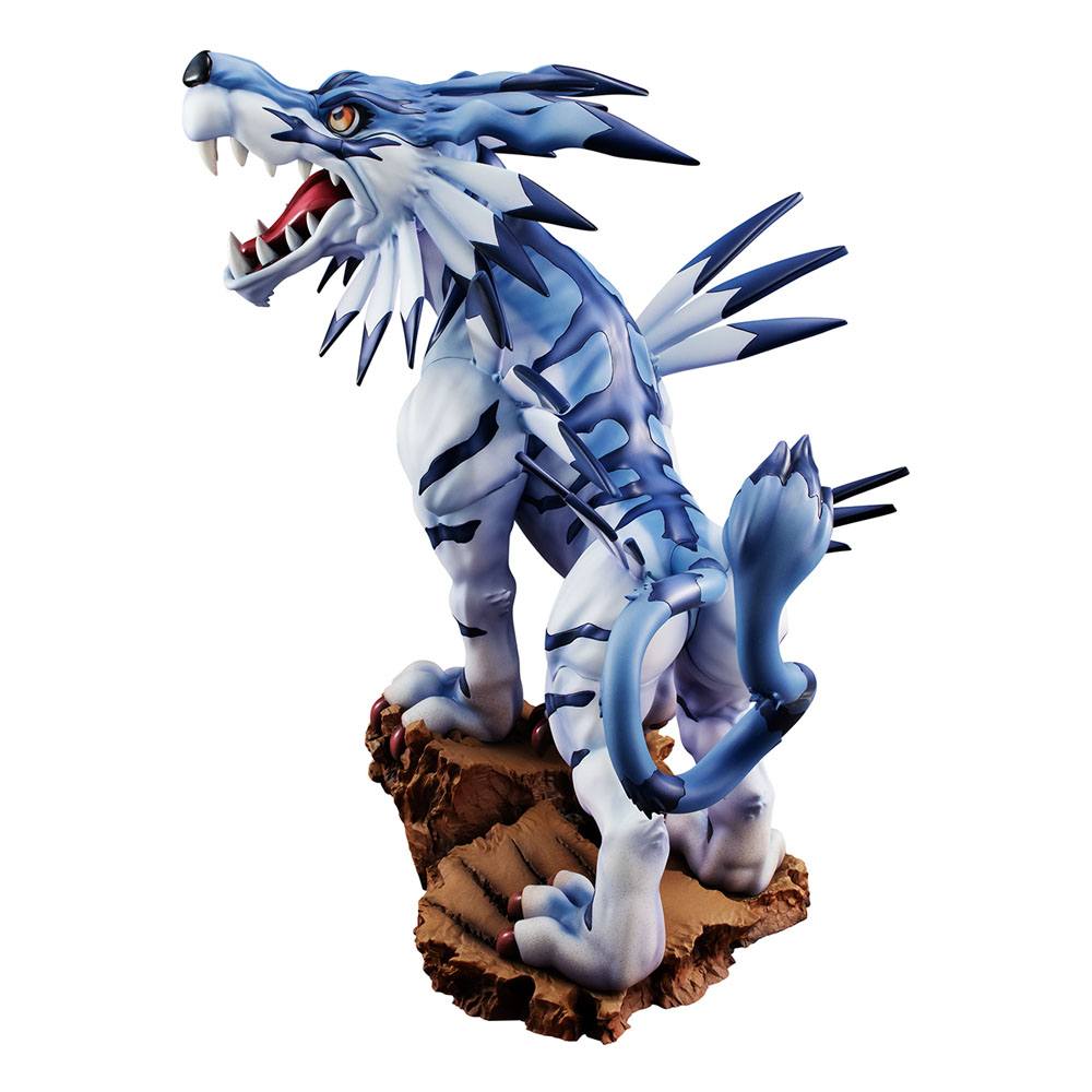 Estatua Digimon Adventure Garurumon Battle