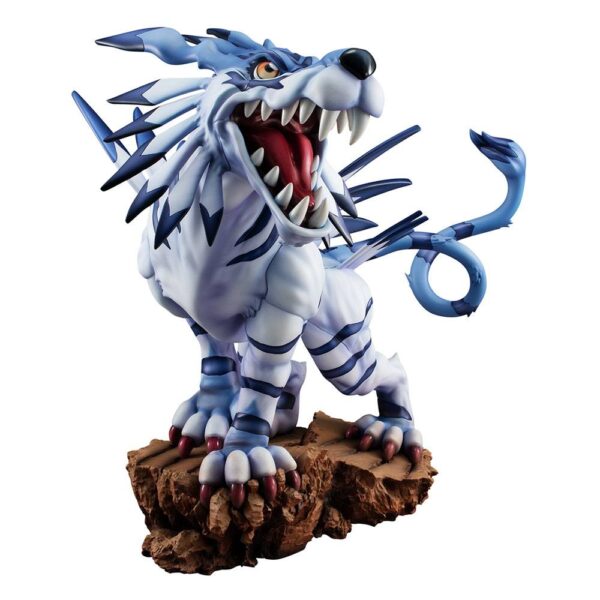 Estatua Digimon Adventure Garurumon Battle